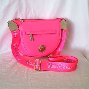 Lilly Pulitzer Giavanna Neoprene Crossbody Aura Pink